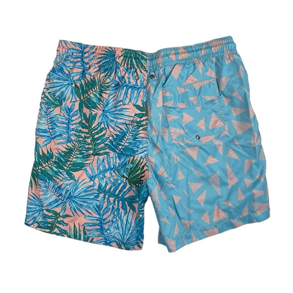 SH720 Men’s Charleston Threads Tropical Parrot Hawaiian Beach Swim Trunks L - Picture 3 of 4
